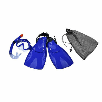 Dykmask med snorkel och simfötter Eqsi Barn - finns hos Aktivcamping