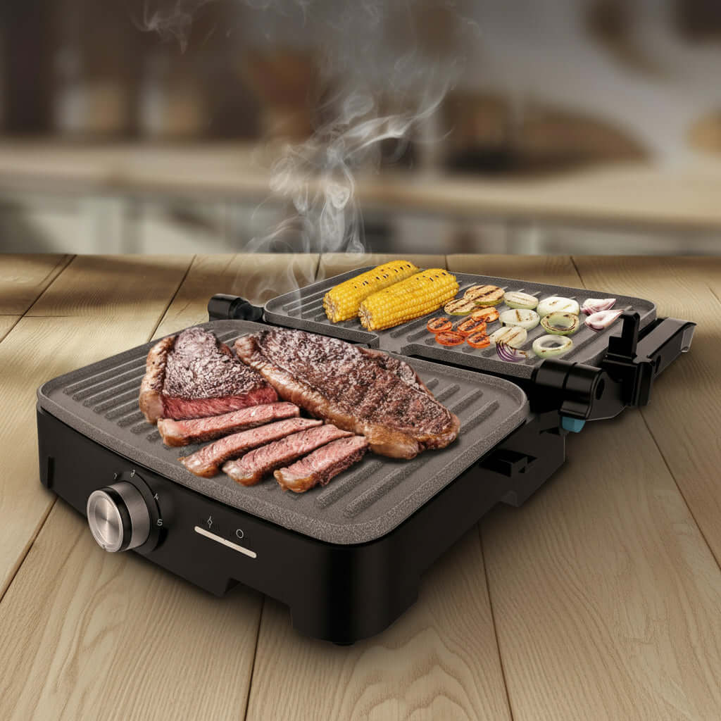 Elektrisk Grill Cecotec 1500 Full Open finns hos Aktivcamping