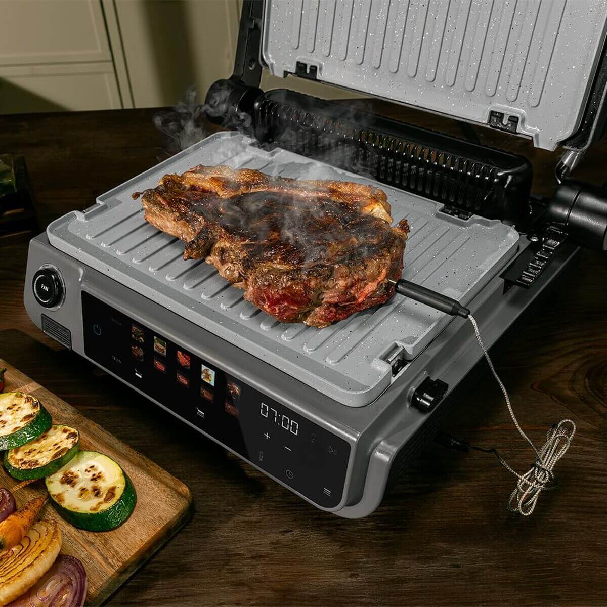 Elektrisk Grill Cecotec Rock'nGrill 2000 Smash PerfectCook 2000 W finns hos Aktivcamping