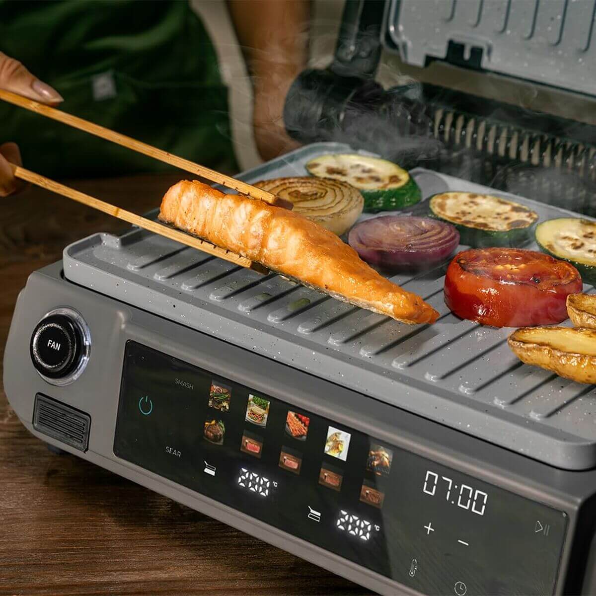 Elektrisk Grill Cecotec Rock'nGrill 2000 Smash PerfectCook 2000 W finns hos Aktivcamping