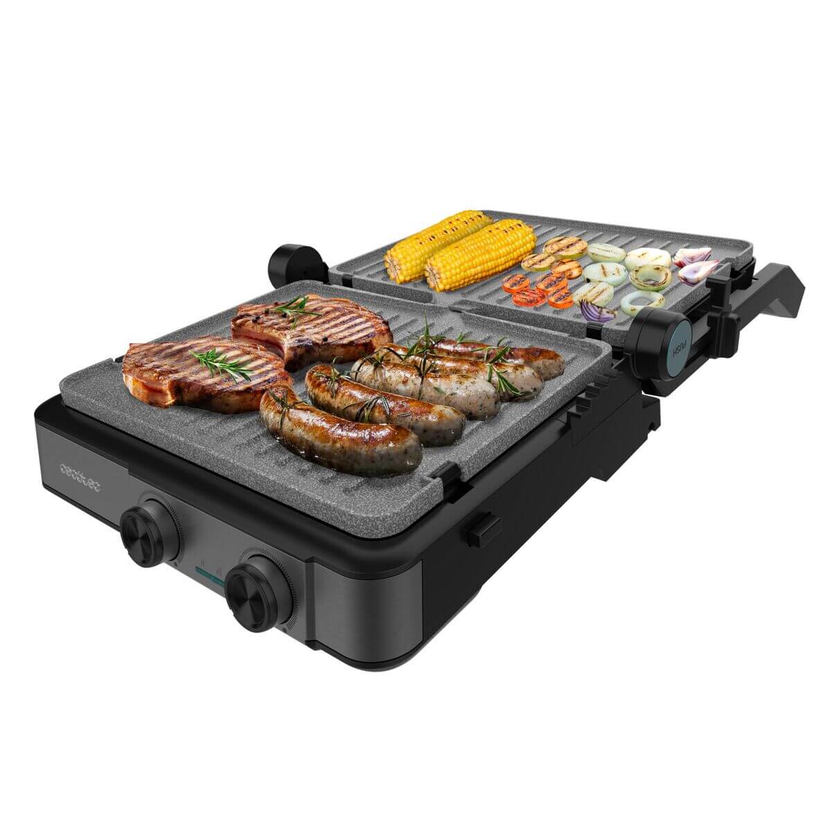 Elektrisk Grill Cecotec Rock’nGrill 2200 Dual finns hos Aktivcamping
