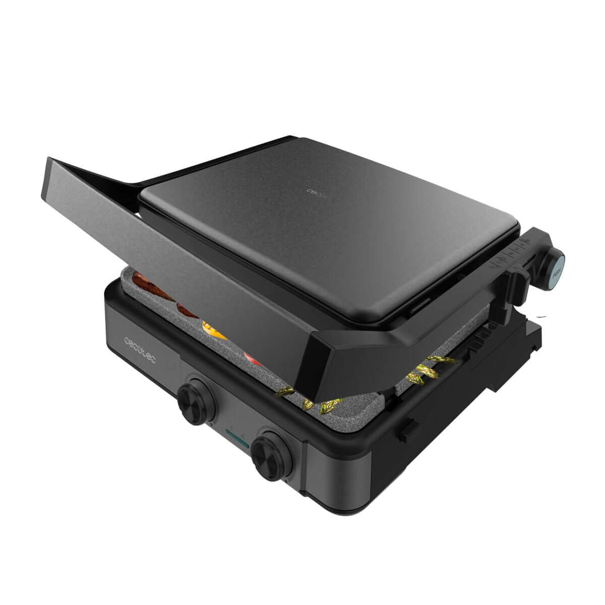 Elektrisk Grill Cecotec Rock’nGrill 2200 Dual finns hos Aktivcamping