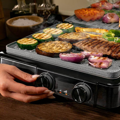 Elektrisk Grill Cecotec Rock’nGrill 2200 Dual finns hos Aktivcamping