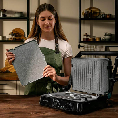Elektrisk Grill Cecotec Rock’nGrill 2200 Dual finns hos Aktivcamping