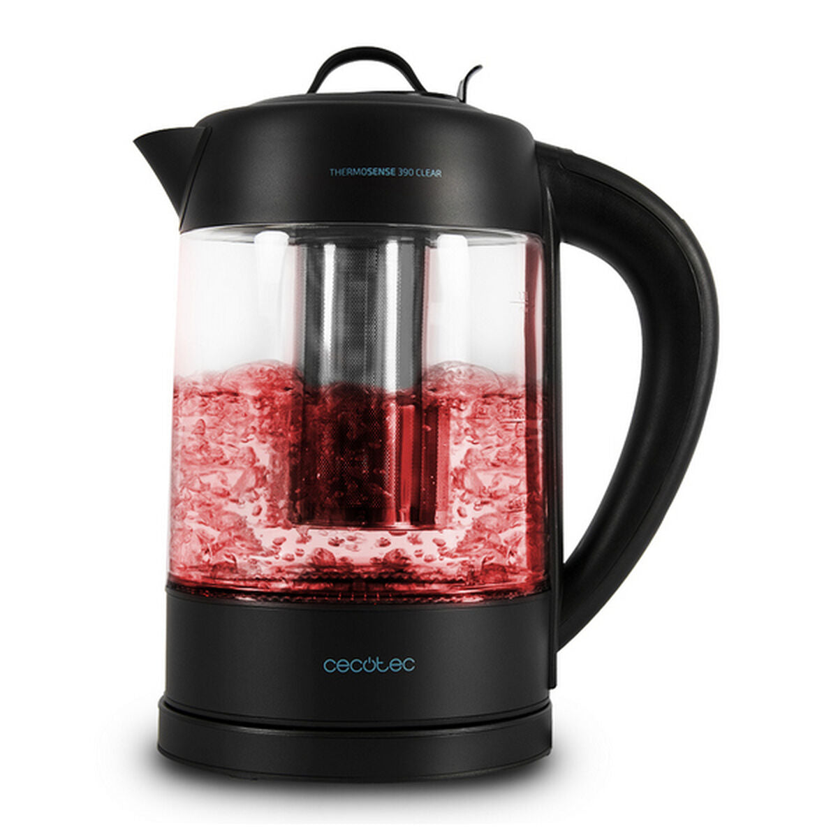 Elektrisk vattenkokare och tekanna Cecotec ThermoSense 390 Clear 2200W 1,7 L Svart Rostfritt stål 2200 W 1850-2200 W 1,7 L finns hos Aktivcamping
