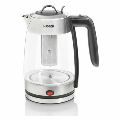 Elektrisk vattenkokare och tekanna Haeger EK-22F.020A Vit Rostfritt stål 2200 W finns hos Aktivcamping