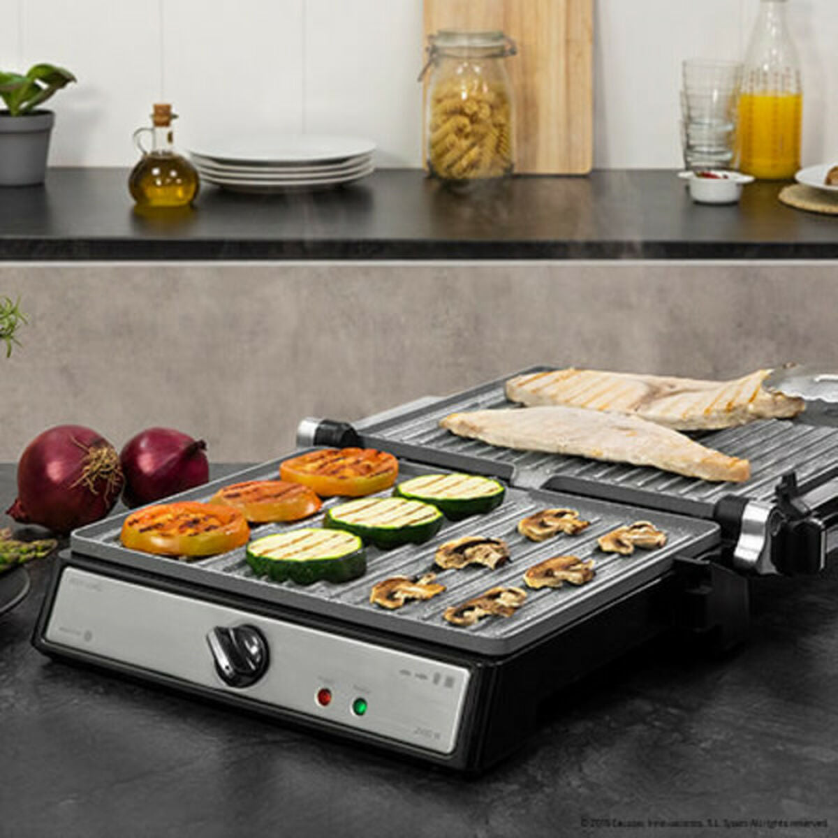 Elektriska Grillen Cecotec Rock´nGrill Multi 2400 UltraRapid 2400 W finns hos Aktivcamping