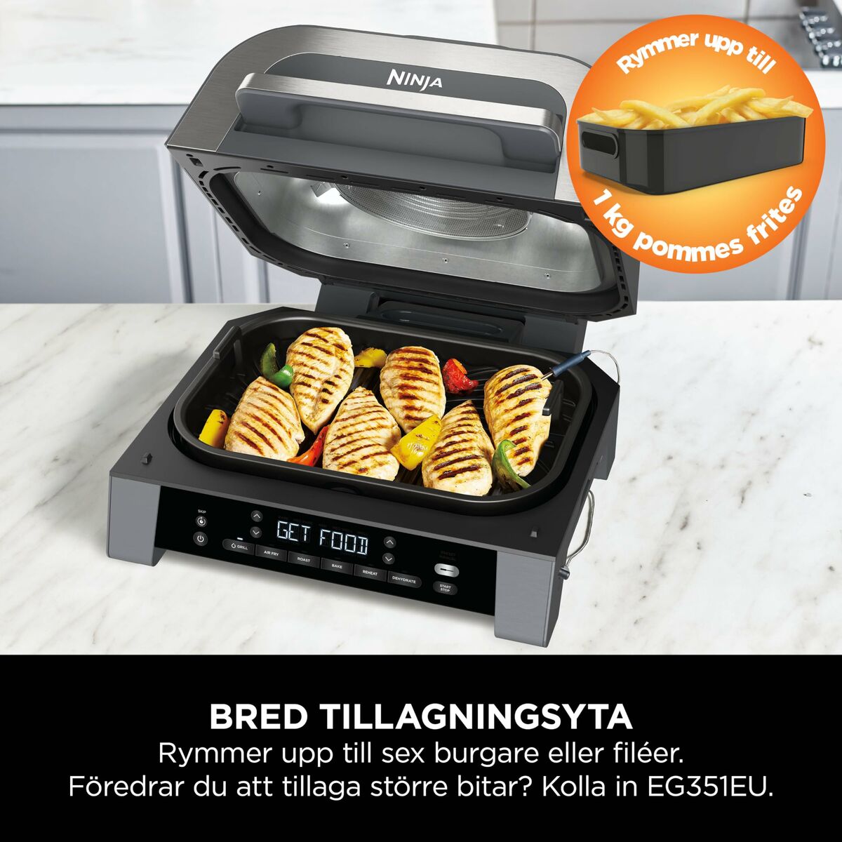 Elektriska Grillen NINJA finns hos Aktivcamping