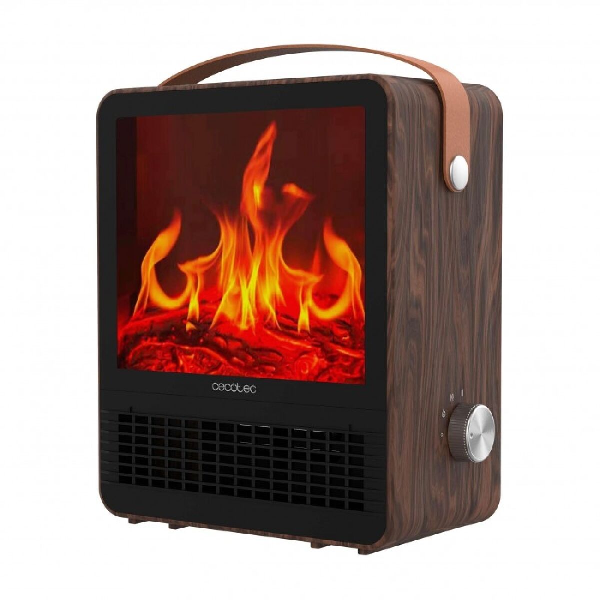 Elektriskt keramiskt värmeelement Cecotec ReadyWarm 1500 Ceramic Flames Svart 1500 W finns hos Aktivcamping