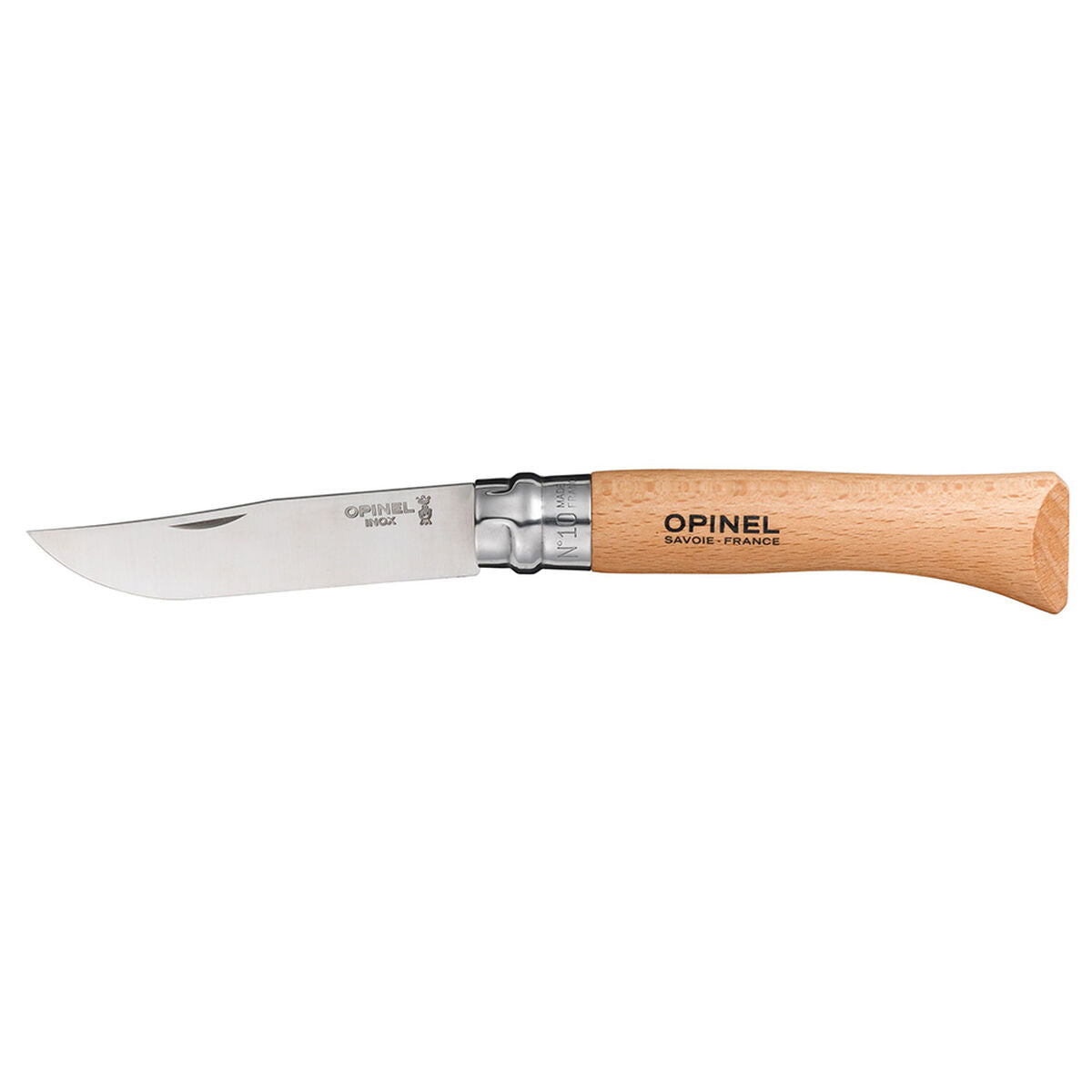 Fickkniv Opinel Nº10 Rostfritt stål bokträ 10 cm - finns hos Aktivcamping