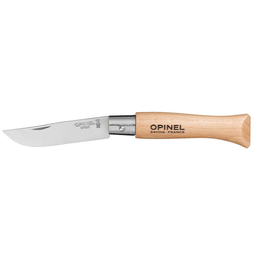 Fickkniv Opinel Nº5 Rostfritt stål bokträ 6 cm finns hos Aktivcamping