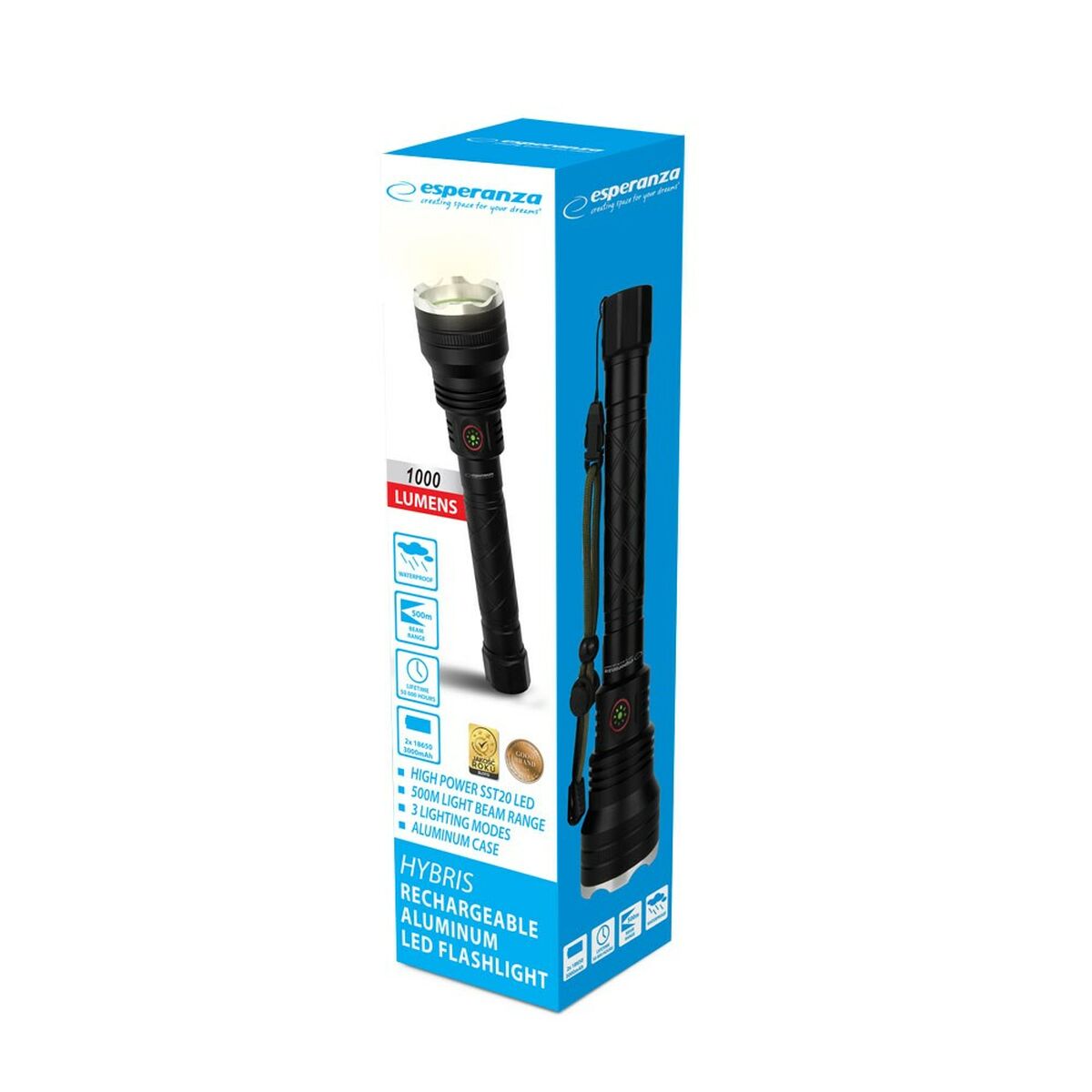 Ficklampa Esperanza EOT068 1000 Lm finns hos Aktivcamping