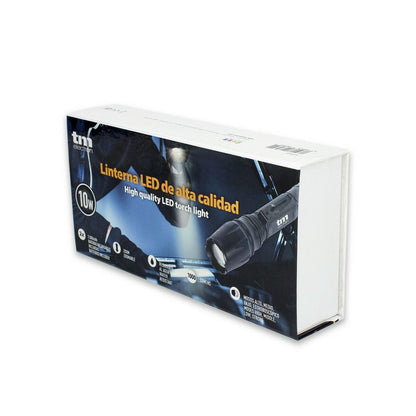 Ficklampa LED TM Electron REC Svart 10W finns hos Aktivcamping