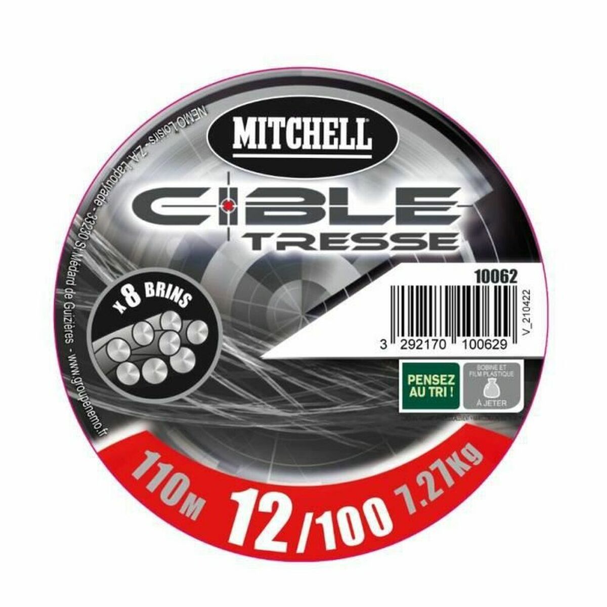 Fisklina MITCHELL 110 mm 0,15 mm 7,27 kg finns hos Aktivcamping