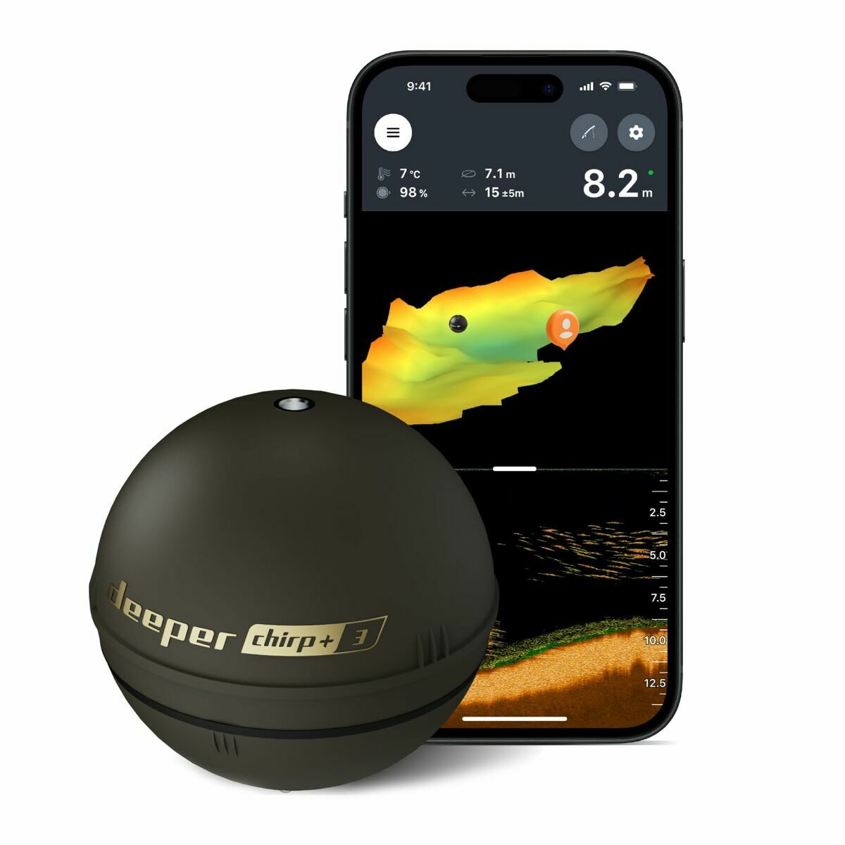 Fiskspårare Deeper DP6H13S10 finns hos Aktivcamping