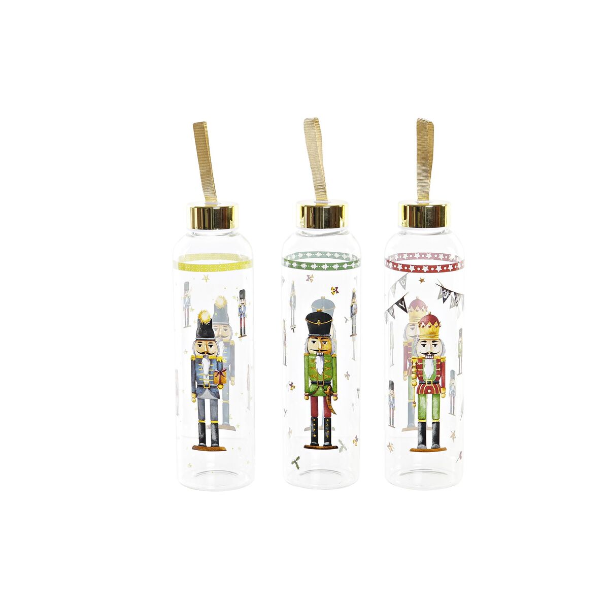 Flaska DKD Home Decor Nötknäppare Glas PVC (550 ml) (3 antal) finns hos Aktivcamping
