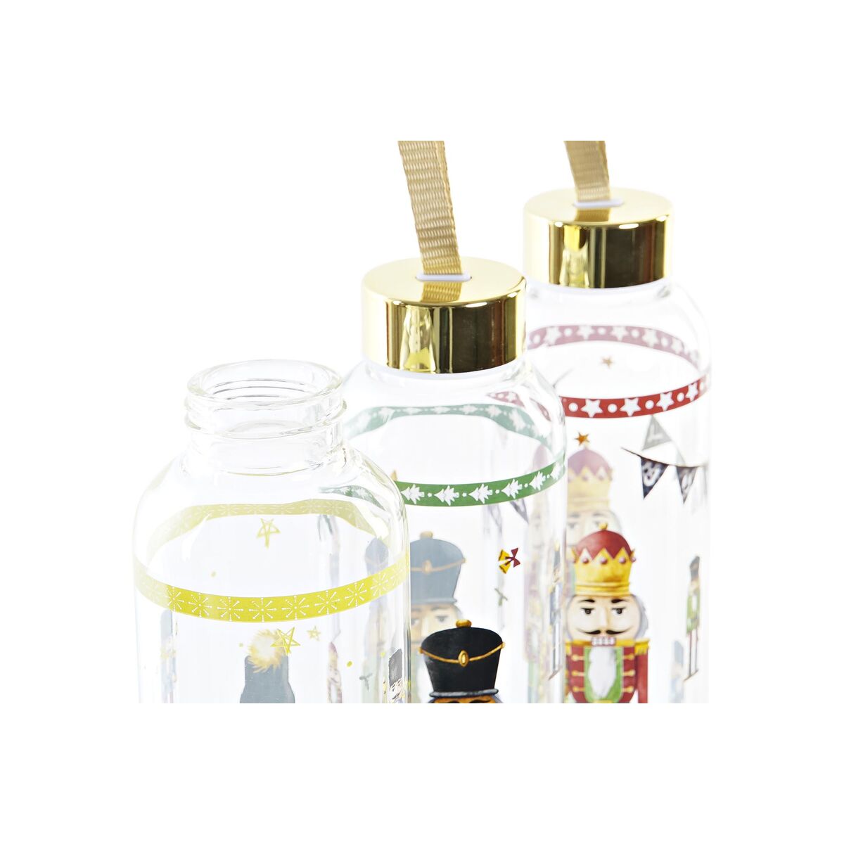 Flaska DKD Home Decor Nötknäppare Glas PVC (550 ml) (3 antal) finns hos Aktivcamping