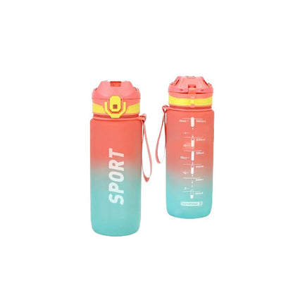 Flaska med lock och sugrör Bewinner Multicolour 800 ml finns hos Aktivcamping