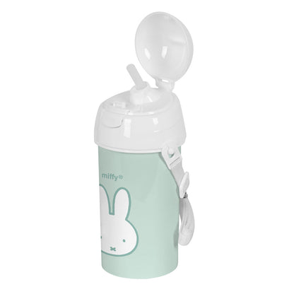 Flaska med lock och sugrör Miffy Menta Mint PVC 500 ml finns hos Aktivcamping