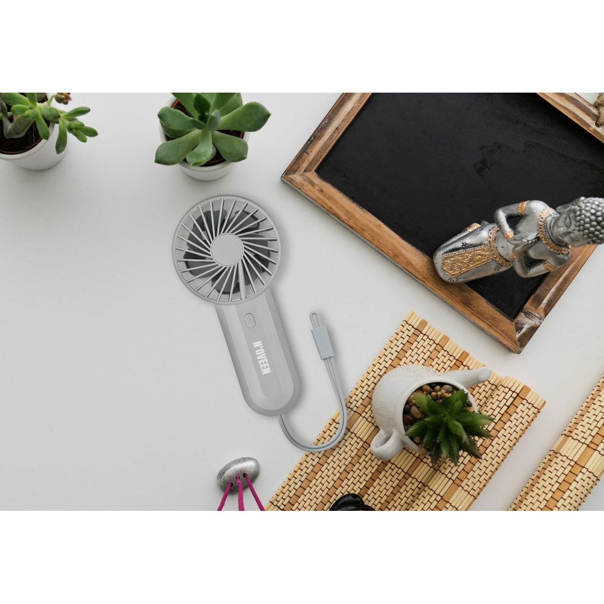 Fläkt USB N'oveen F220 Grå 5 W finns hos Aktivcamping