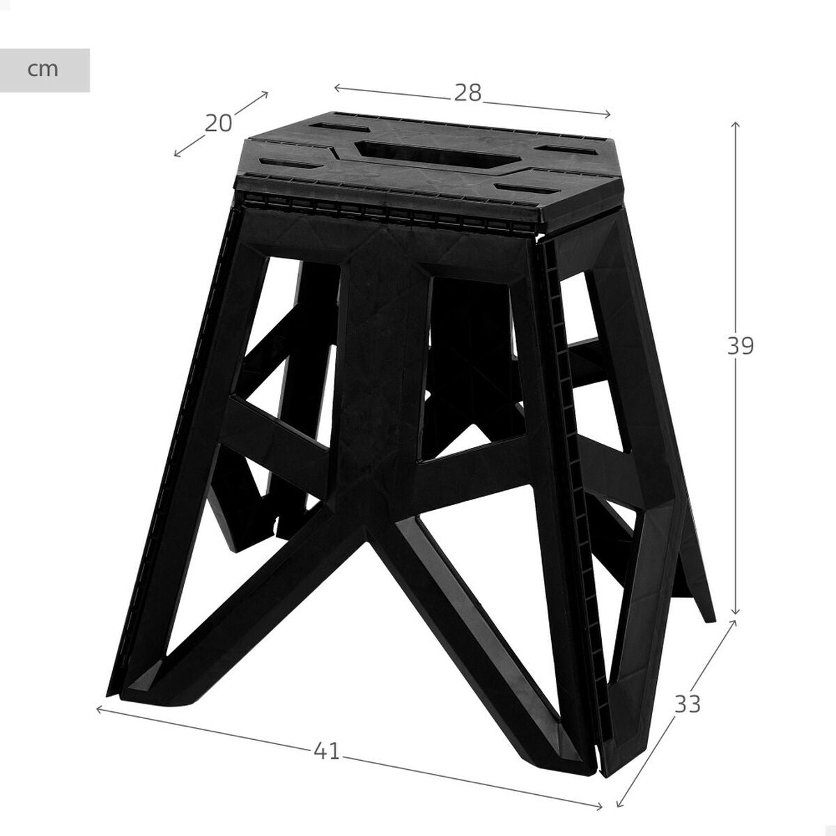 Fällbar pall Aktive 41 x 39 x 33 cm (4 antal) - finns hos Aktivcamping