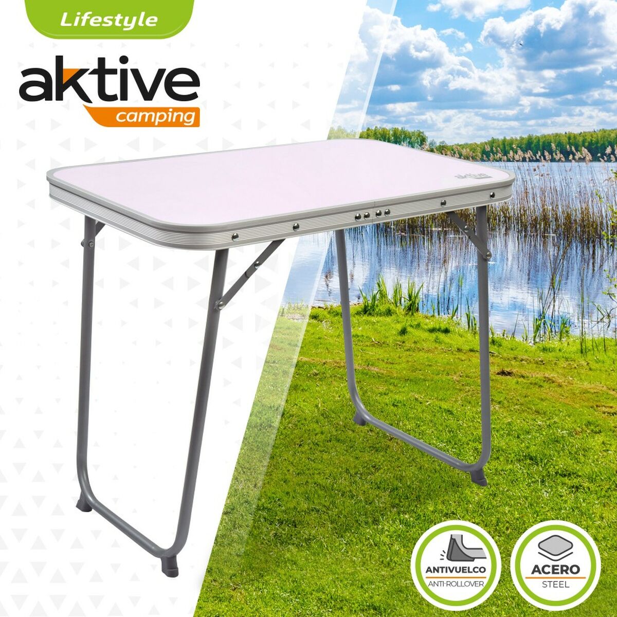Fällbord Aktive 60 x 50 x 40 cm (4 antal) - finns hos Aktivcamping