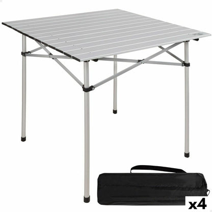 Fällbord Aktive Silvrig Aluminium 70 x 70 x 70 cm (4 antal) finns hos Aktivcamping