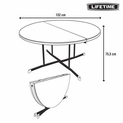 Fällbord Lifetime Ø 152 cm Rund finns hos Aktivcamping