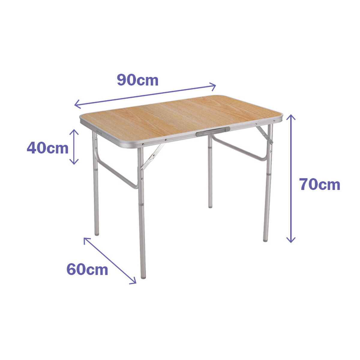 Fällbord Marbueno 90 x 30/70 x 60 cm - finns hos Aktivcamping