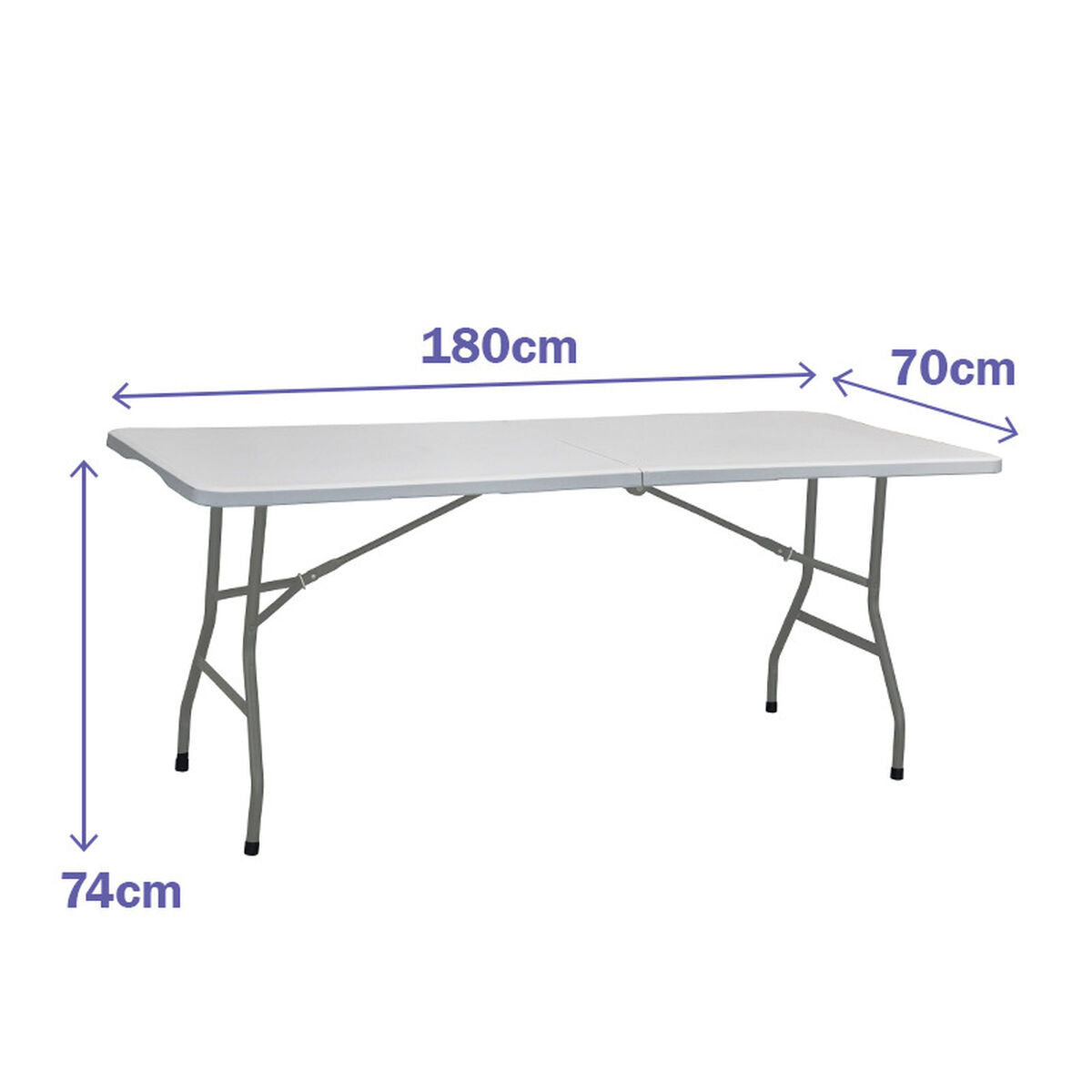 Fällbord Marbueno Grå 70 x 74 x 180 cm finns hos Aktivcamping