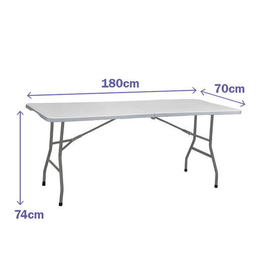 Fällbord Marbueno Grå 70 x 74 x 180 cm - finns hos Aktivcamping