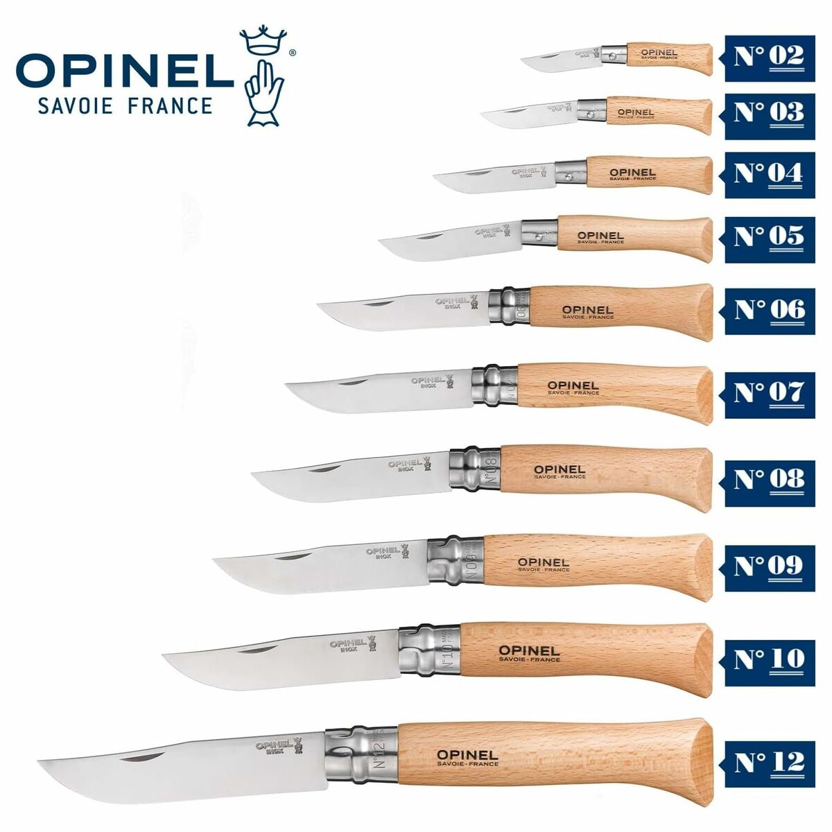Fällkniv Opinel Nº6 7 cm Rostfritt stål bokträ finns hos Aktivcamping