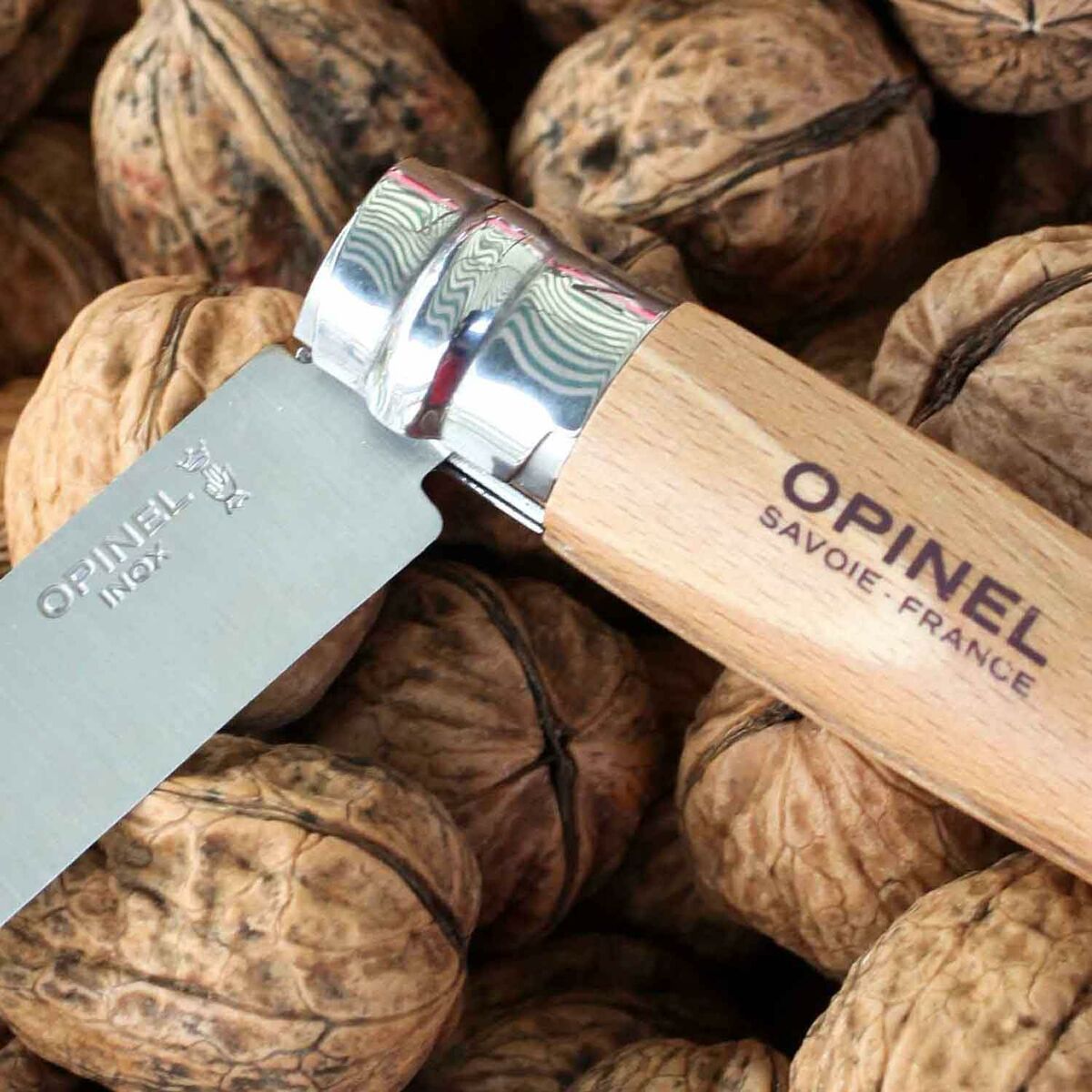 Fällkniv Opinel Nº6 7 cm Rostfritt stål bokträ finns hos Aktivcamping