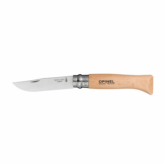 Fällkniv Opinel Nº8 8,5 cm Rostfritt stål Bokträ finns hos Aktivcamping