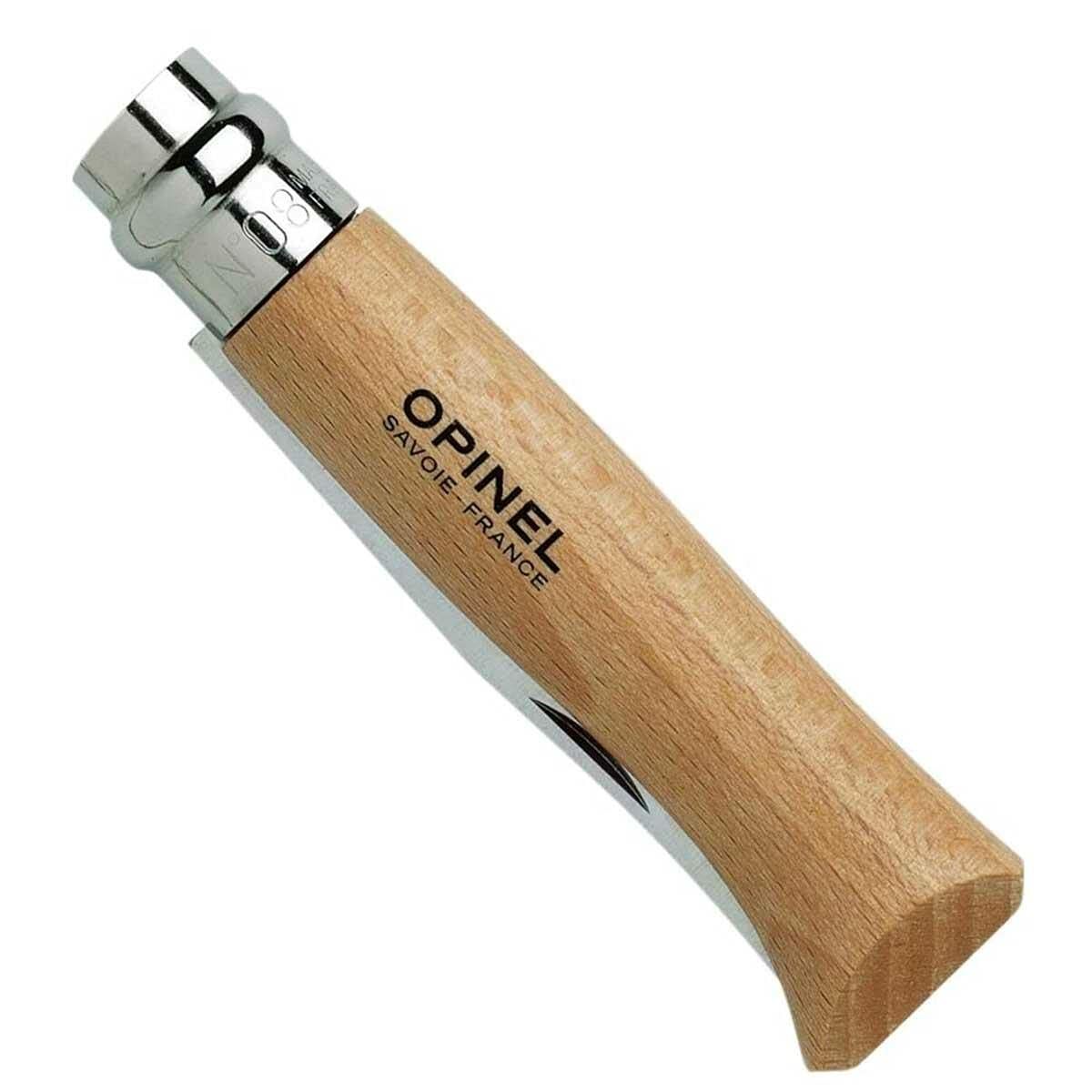 Fällkniv Opinel Nº8 8,5 cm Rostfritt stål Bokträ finns hos Aktivcamping