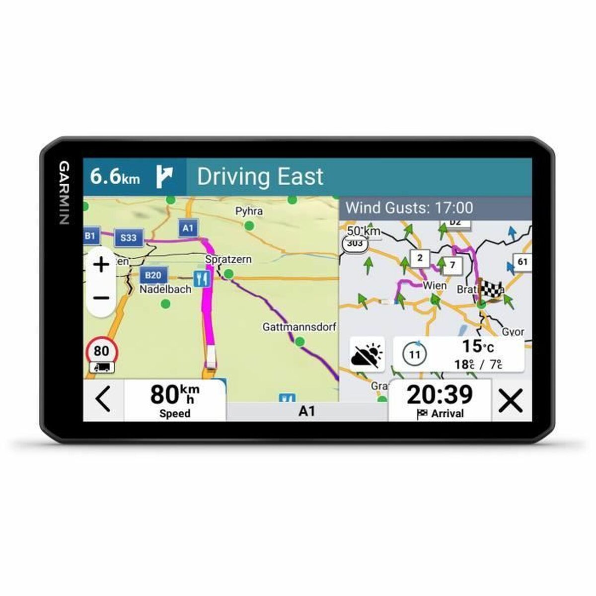 GPS Navigator GARMIN Dezl LGV720 - finns hos Aktivcamping
