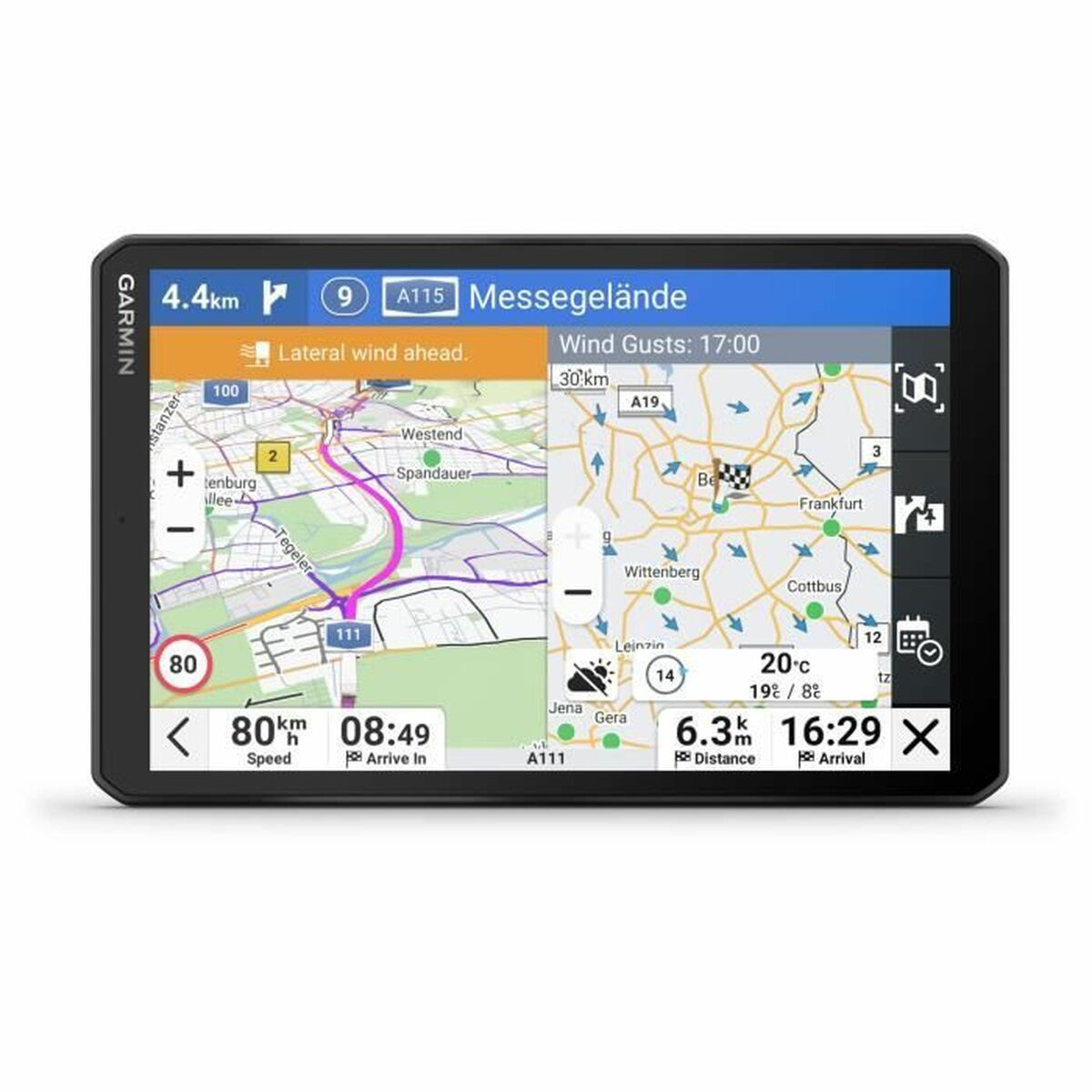 GPS Navigator GARMIN Dezl LGV820 finns hos Aktivcamping