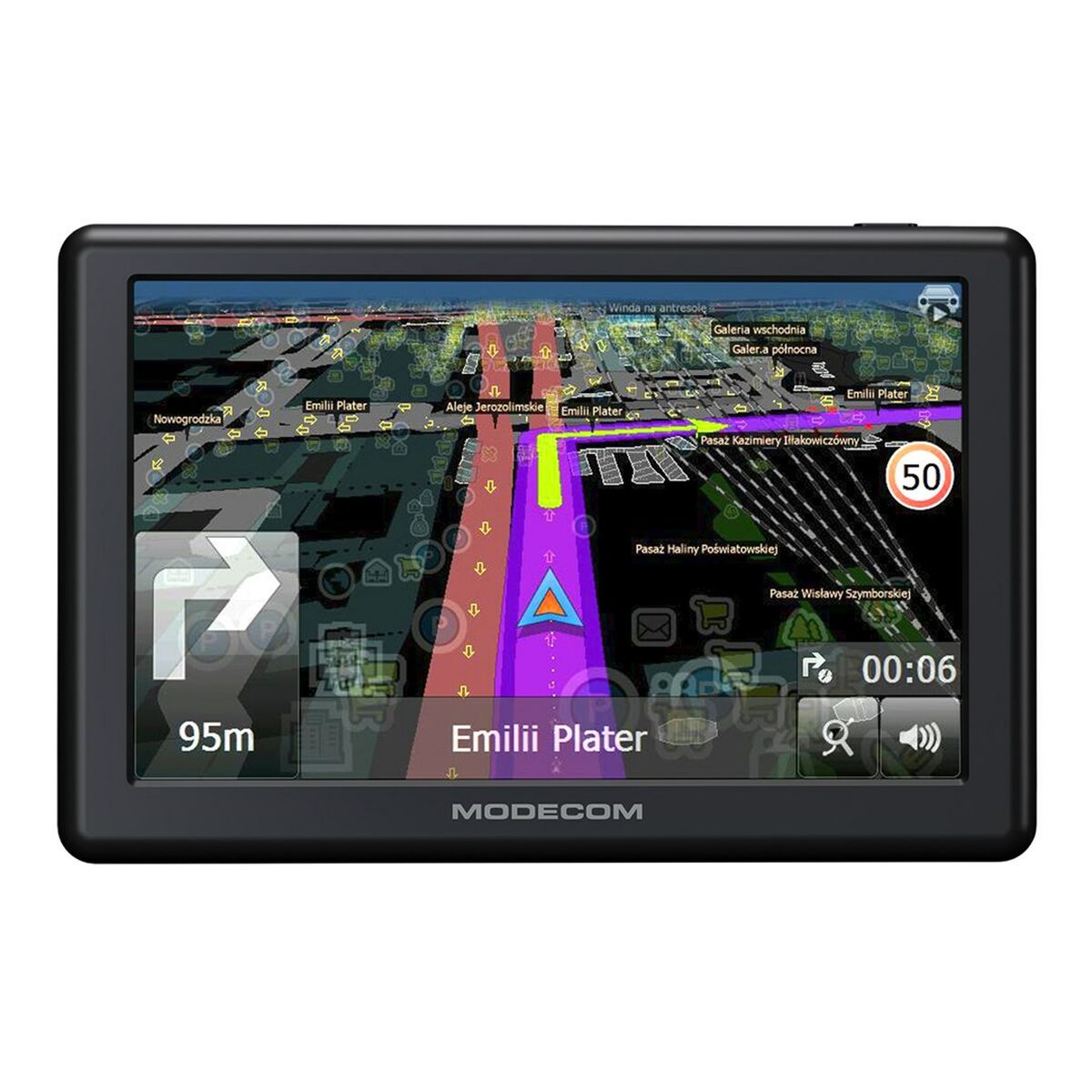 GPS Navigator Modecom NAV-FREEWAYCX50-MF-EU 5" finns hos Aktivcamping