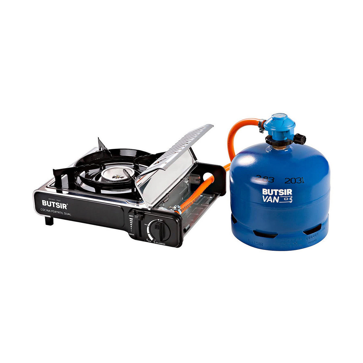 Gaskök Butsir ms-2000 dual 34 x 28 x 12 cm finns hos Aktivcamping