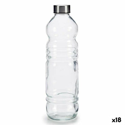 Glasflaska Transparent Silvrig Glas 1,1 L 8 x 31 x 8 cm (18 antal) - finns hos Aktivcamping