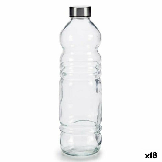 Glasflaska Transparent Silvrig Glas 1,1 L 8 x 31 x 8 cm (18 antal) finns hos Aktivcamping