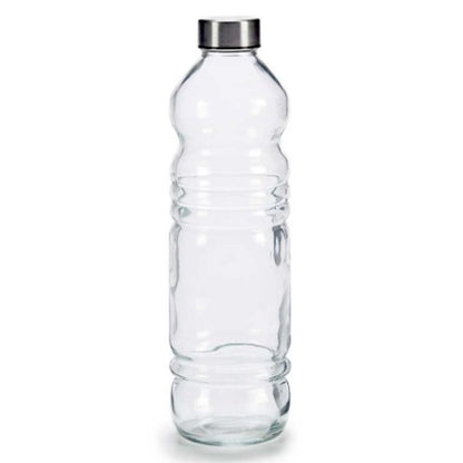 Glasflaska Transparent Silvrig Glas 1,1 L 8 x 31 x 8 cm (18 antal) - finns hos Aktivcamping
