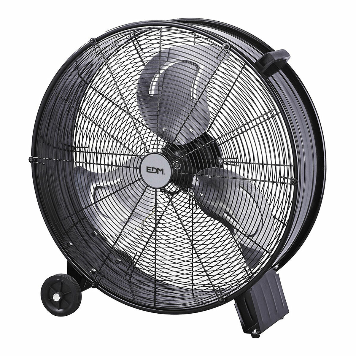 Golvfläkt EDM Svart 180 W Ø 60 cm industriell - finns hos Aktivcamping