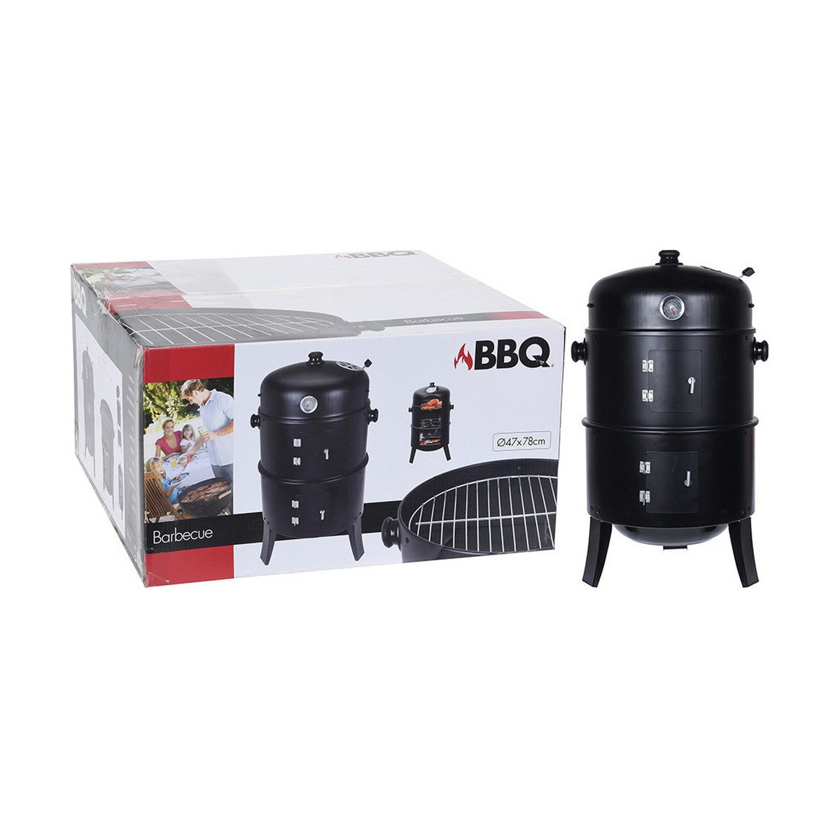 Grill Svart Ø 47 x 78 cm finns hos Aktivcamping