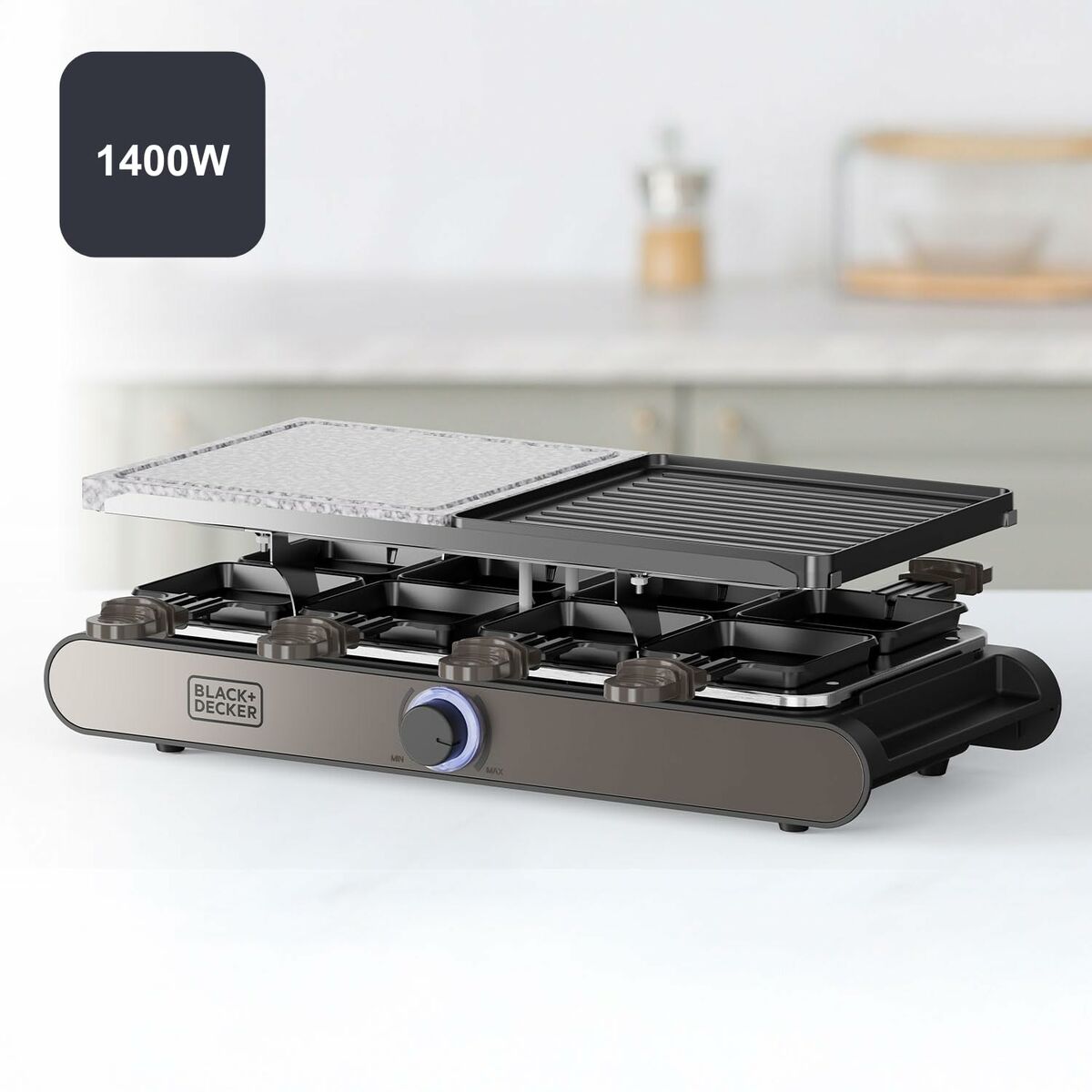Grillplatta Black & Decker BXFC1400E 1400 W finns hos Aktivcamping