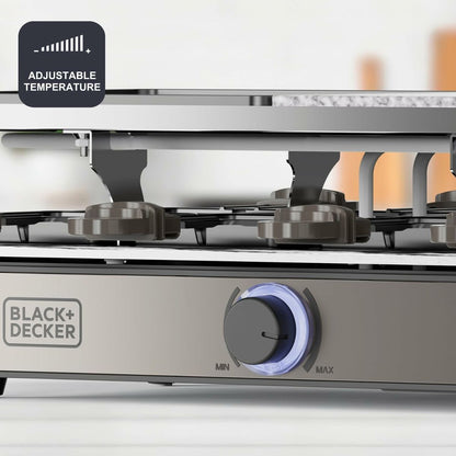 Grillplatta Black & Decker BXFC1400E 1400 W finns hos Aktivcamping