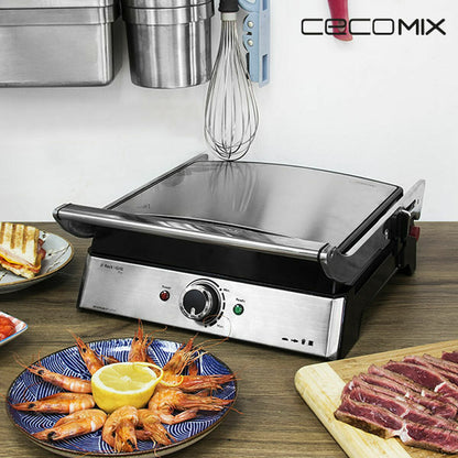 Grillplatta Cecotec Rock'nGrill Pro Silvrig 2000 W finns hos Aktivcamping