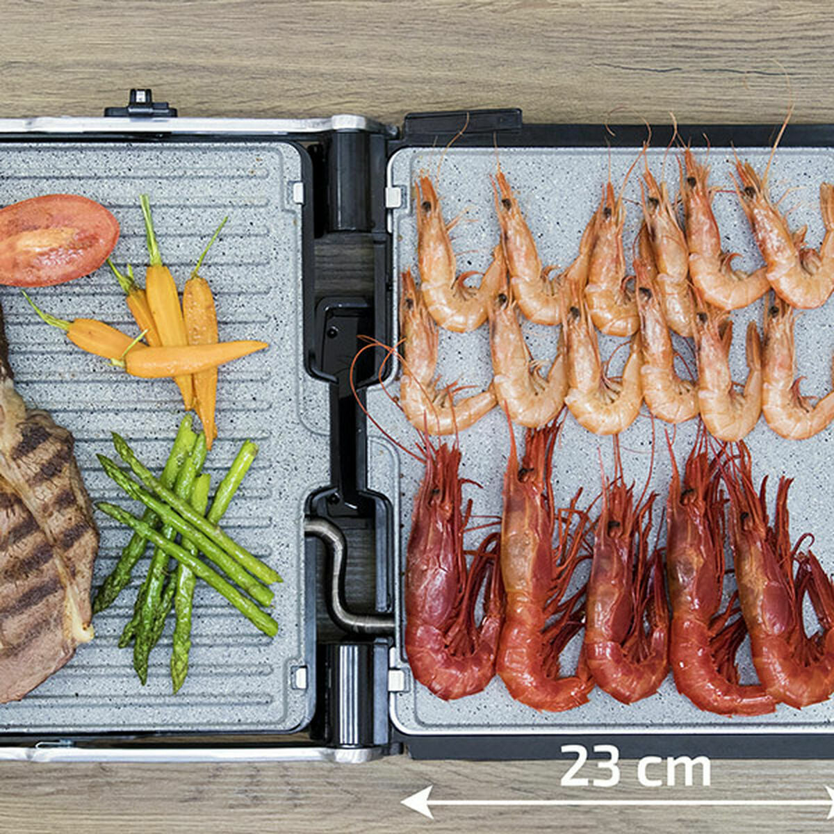 Grillplatta Cecotec Rock'nGrill Pro Silvrig 2000 W finns hos Aktivcamping