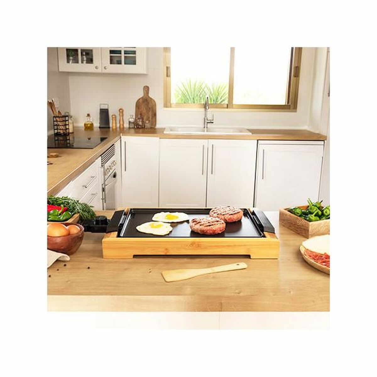 Grillplatta Cecotec Tasty&Grill 2000 Bamboo finns hos Aktivcamping