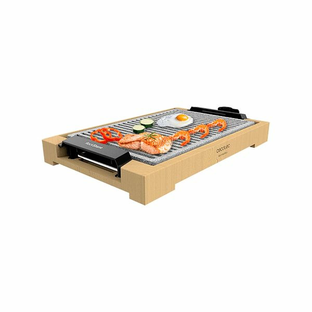 Grillplatta Cecotec Tasty&Grill 2000 Bamboo LineStone Bambu finns hos Aktivcamping